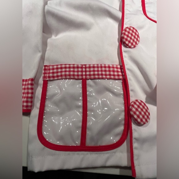 Really fun set of Melissa & Doug kids chefs outfit, wood & plastic pretend food - Picture 13 of 13